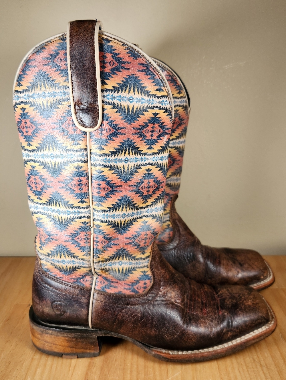 ARIAT PENDLETON Circuit Savanna Cowboy Boot 6.5 B Western Aztec Leather Shoe - Picture 2 of 12